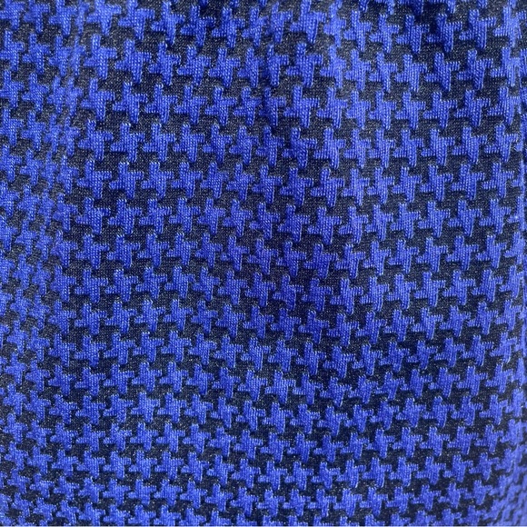 Cha Cha Vente black/blue houndstooth print midi skirt / 2X / Excellent condition - Picture 9 of 12